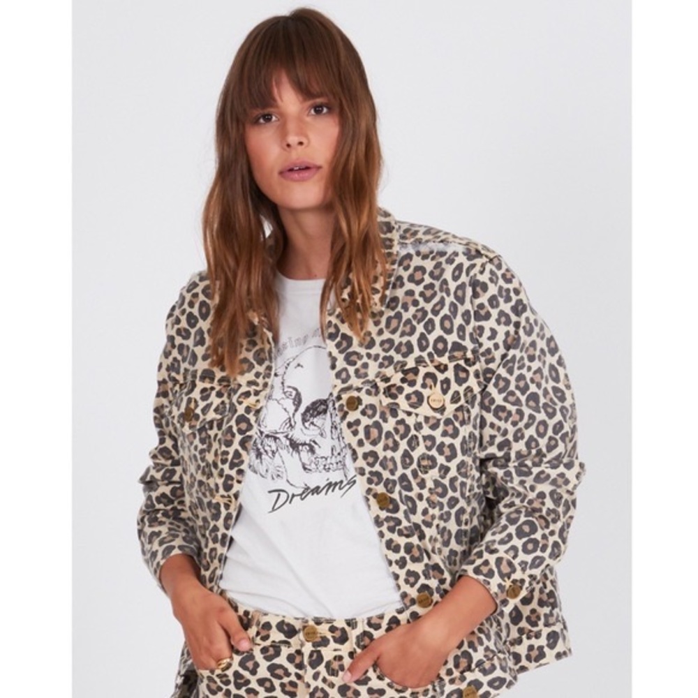 Leopard Denim Jacket - Picture 4 of 4